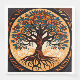 Servilleta De Papel De Cena árbol de banyan