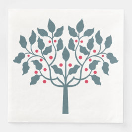 Servilleta De Papel De Cena árbol de bayas