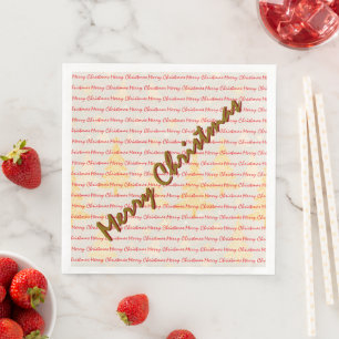 Servilleta De Papel De Cena Árboles de Navidad de Lujo Festivos