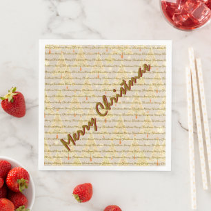 Servilleta De Papel De Cena Árboles de Navidad de lujo modernos de Navidad