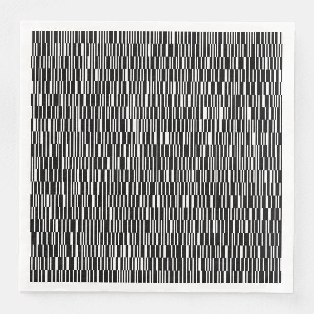 Servilleta De Papel De Cena Arte de patrones geométricos modernos, urbanos, co (Anverso)