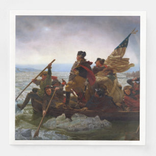 Servilleta De Papel De Cena Atravesando el Delaware 1776: General George Washi