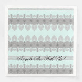 Servilleta De Papel De Cena Azul y gris en polvo