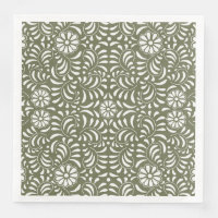Azulejo Verde Talavera Estilo Español Fiesta