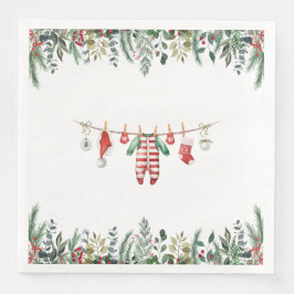 Servilleta De Papel De Cena Baby Shower de invierno