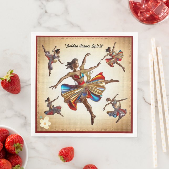 Servilleta De Papel De Cena "Baile en flor" (In situ)