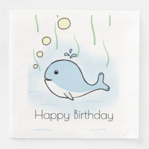 Servilleta De Papel De Cena Ballena