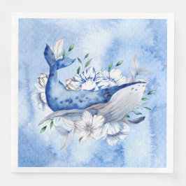 Servilleta De Papel De Cena Ballena De Un Tiempo