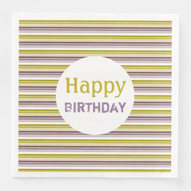 Servilleta De Papel De Cena Banda moderna decorativa (Anverso)