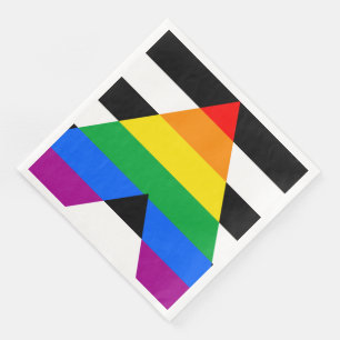 Servilleta De Papel De Cena Bandera de aliado LGBTQ+