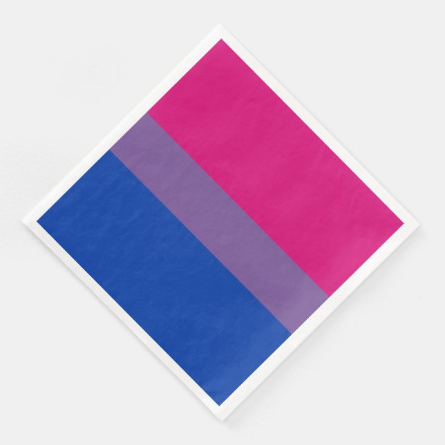 Servilleta De Papel De Cena Bandera de orgullo bisexual (Esquina)