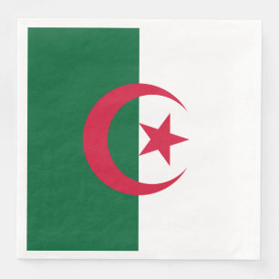 Servilleta De Papel De Cena Bandera patriótica argelina