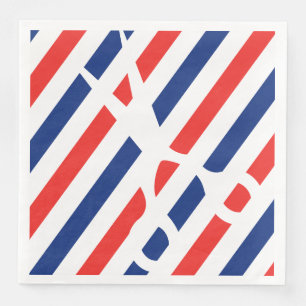 Servilleta De Papel De Cena Barber Scissors