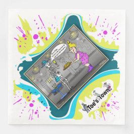 Servilleta De Papel De Cena Bean Dip | Birthday Dinner Napkin