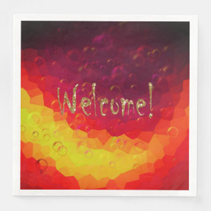 Servilleta De Papel De Cena ¡Bienvenida, elegante!