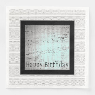 Servilleta De Papel De Cena Blanco Negro Moderno Y Gris