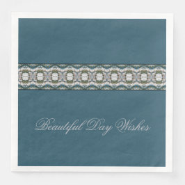 Servilleta De Papel De Cena Blue Stylish Everyday