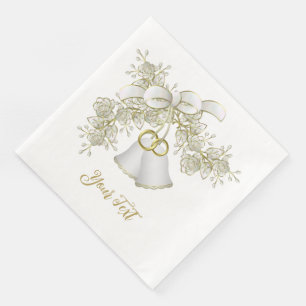 Servilleta De Papel De Cena Boda Bells Cocktail Napkins Standard
