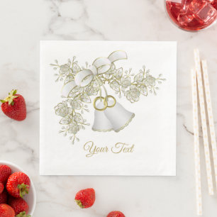 Servilleta De Papel De Cena Boda Bells Cocktail Napkins Standard