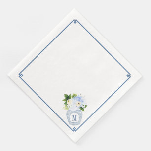 Servilleta De Papel De Cena Boda de monograma chino subestimado