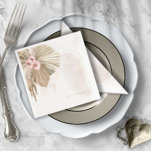 Servilleta De Papel De Cena Boda del arco floral Boho Oasis ID959