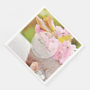 Servilleta De Papel De Cena Boda editable de cerdos