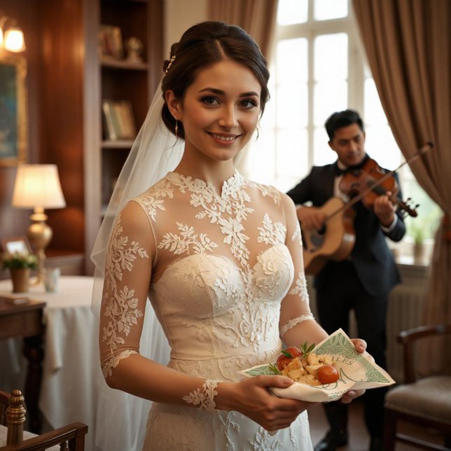 Servilleta De Papel De Cena Boda Monogramado de Esmeralda y Arena (Subido por el creador)