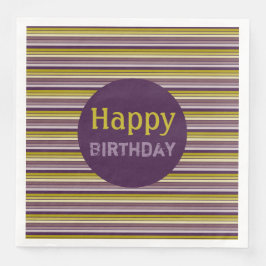 Servilleta De Papel De Cena Bonito Banda Negrita