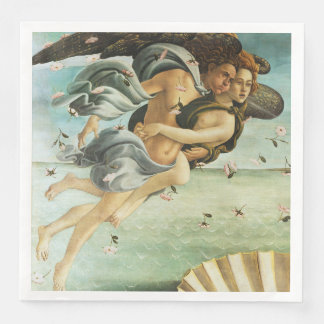 Servilleta De Papel De Cena Botticelli "El nacimiento de Venus - Céfiro y Clor