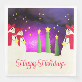 Servilleta De Papel De Cena Brillante Y Brillante