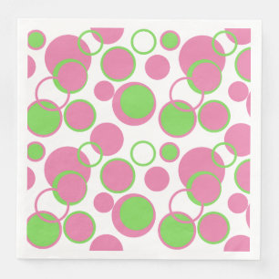 Servilleta De Papel De Cena Burbble Gum Circles