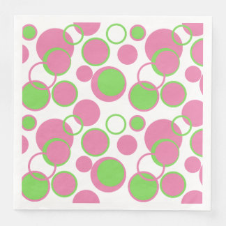 Servilleta De Papel De Cena Burbble Gum Circles