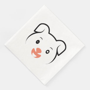 Servilleta De Papel De Cena Cachorro de cachorros