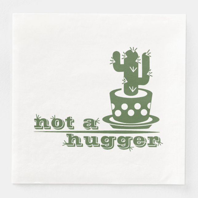Servilleta De Papel De Cena Cacti No es gracioso decir (Anverso)