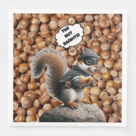 Servilleta De Papel De Cena Caer Graciosa Squirrel Bandit Papel