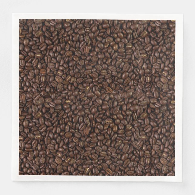 Servilleta De Papel De Cena Café frijol (Anverso)