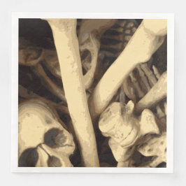 Servilleta De Papel De Cena Calderón de huesos.