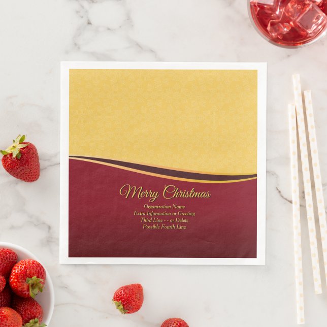 Servilleta De Papel De Cena Cambiar todos los Navidades de la organización de  (In situ)