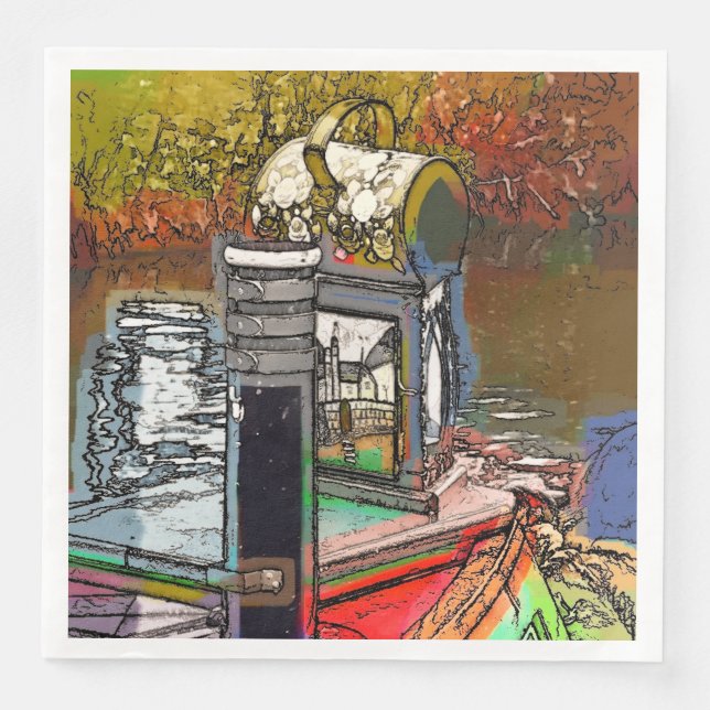 SERVILLETA DE PAPEL DE CENA CANALES (Anverso)