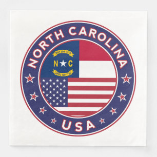 Servilleta De Papel De Cena Carolina del Norte