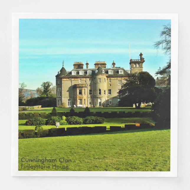 Servilleta De Papel De Cena Casa única Cunningham Scottish Clan Finlaystone (Anverso)