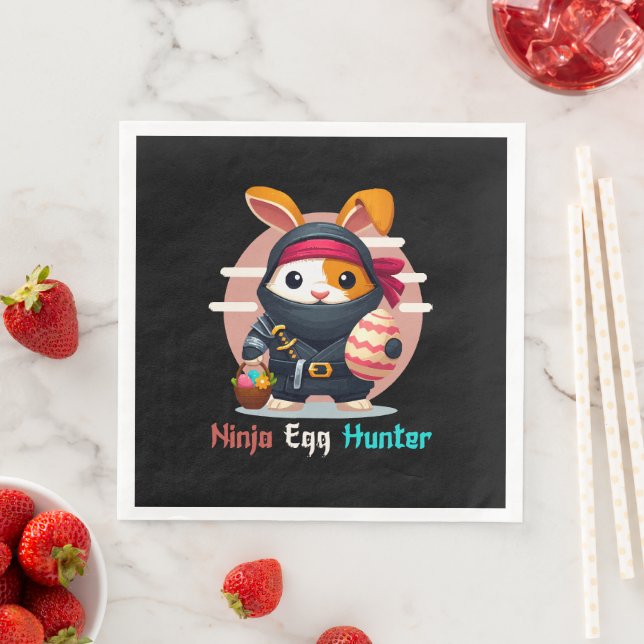 Servilleta De Papel De Cena Cazador de huevos ninja (In situ)