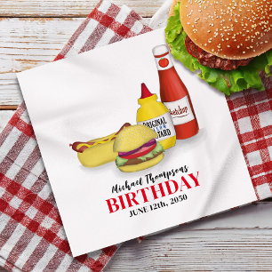 Servilleta De Papel De Cena Cena de Personalizado de barbacoa Fiesta de cumple