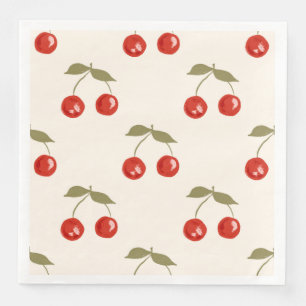 Servilleta De Papel De Cena Cerezas de Verano