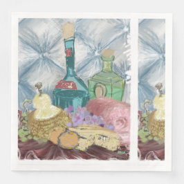 Servilleta De Papel De Cena Charcuterias de vino y queso