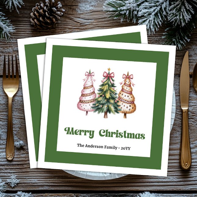 Servilleta De Papel De Cena Chicest Christmas Tree Leopard Print Dinner Napkin (Chicest Christmas Tree Leopard Print Dinner Napkins!)