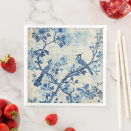Servilleta De Papel De Cena Chinoiserie Bird Haven Napkins