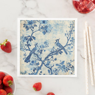 Servilleta De Papel De Cena Chinoiserie Bird Haven Napkins