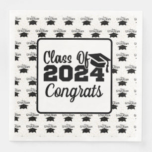 Servilleta De Papel De Cena Clase De Graduación De 2024