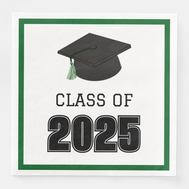 Servilleta De Papel De Cena Clase de Green 2025 (Anverso)
